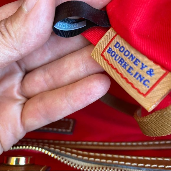 Dooney Bourke Exotic Leather Zippered Bag in Chocolate Brown - Picture 12 of 16